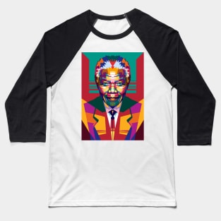 Nelson Mandela WPAP Baseball T-Shirt